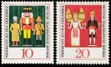 DDR, MiNr. 1333-1334 postfrisch - Volkskunst aus dem Erzgebirge