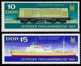 DDR, MiNr. 1349-1350 postfrisch - Leipziger Frühjahrsmesse 1968