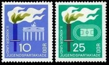 DDR, MiNr. 1375-1376 postfrisch - Kinder- und Jugendspartakiade 1968