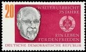 DDR, MiNr. 1383 postfrisch - 75 Jahre Walter Ulbricht
