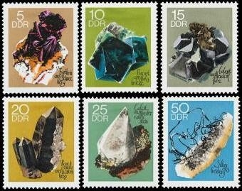 DDR, MiNr. 1468-1473 postfrisch - Minerale aus den Sammlungen der Bergakademie Freiberg (I)