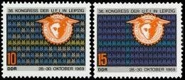 DDR, MiNr. 1515-1516 postfrisch - Kongreß des Internationalen Messeverbandes
