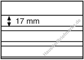 100 Einsteckkarten 158 x 113 mm mit Schutzblatt, 3 klare Streifen