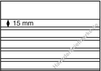 50 Einsteckkarten 210 x 148 mm mit Schutzblatt, 5 klare Streifen