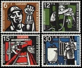 Saarland, Michel Nr. 404-407 postfrisch