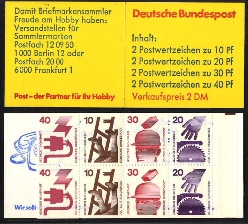 Bund, Markenheftchen MH 20 d I postfrisch