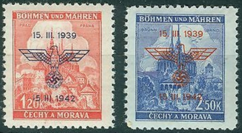 Böhmen und Mähren, Michel Nr. 83-84 postfrisch - Protektorat
