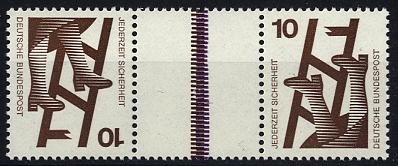 Bund, Zusammendruck KZ 9b postfrisch