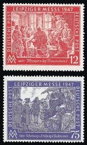 Gemeinschaftsausgaben, Michel Nr. 965-966 postfrisch - Leipziger Messse 1947
