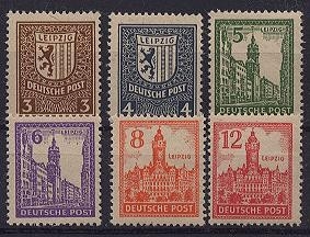 SBZ, Michel Nr. 150-155 Y postfrisch