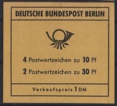Berlin, Markenheftchen MH 6 a postfrisch - Brandenburger Tor 1970