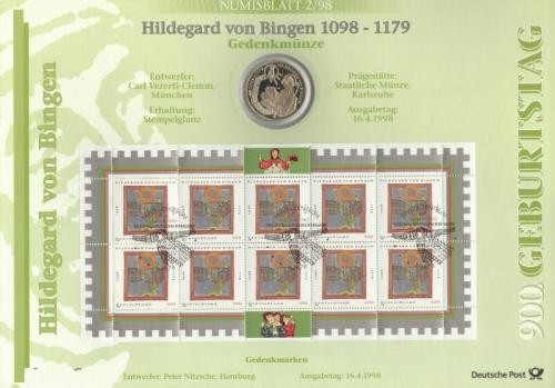 BUND Numisblatt 2/1998 - 10 DM Hildegard von Bingen