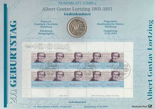 BUND Numisblatt 1/2001 - Albert Gustav Lortzing