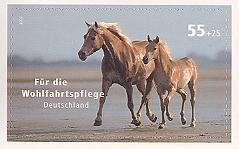Bund, Michel Nr. 2635 postfrisch - Wohlfahrt 2007 - Haustiere Pferde selbstklebend
