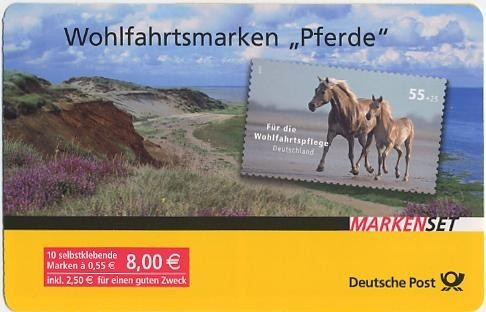 Bund, Markenheftchen MH 69 postfrisch - Wohlfahrt Pferde