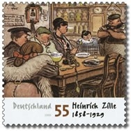 Bund, Michel Nr. 2640 postfrisch - 150. Geburtstag Heinrich Zille