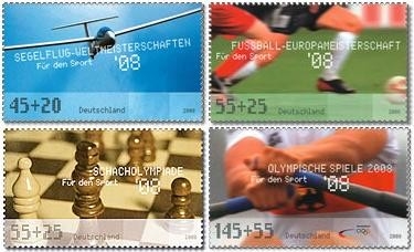 Bund, Michel Nr. 2649-2652 postfrisch - Für den Sport 2008