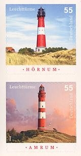 Bund, Michel Nr. 2682-2683 postfrisch - Leuchttürme: Hörnum + Amrum selbstklebend