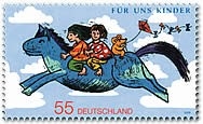 Bund, Michel Nr. 2693 postfrisch - Für uns Kinder 2008 - Blaues Pferd