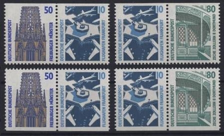 Bund, Zusammendruck W97-W100 postfrisch aus MH 29
