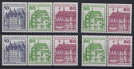 Berlin, Zusammendruck W75 - W78 postfrisch aus MH 12 / H-Bl. 20