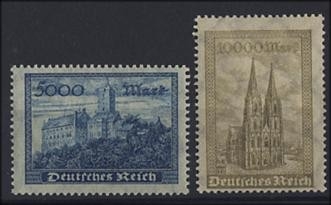 Deutsches Reich, Michel Nr. 261-262 postfrisch - Wartburg & Kölner Dom