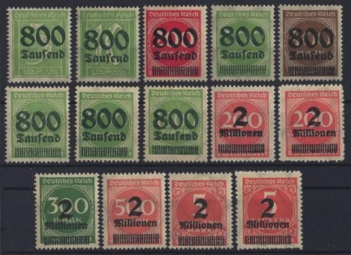 Deutsches Reich, Michel Nr. 301-312 A+B postfrisch