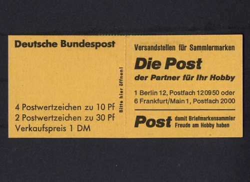 Bund, Markenheftchen MH 16 c RLV I postfrisch - Unfallverhütung 1974
