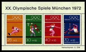 Bund, Block 8 postfrisch - Olympische Spiele München 1972
