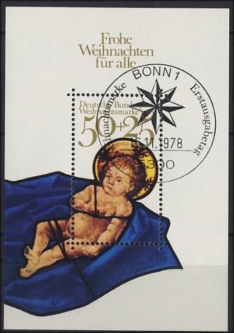 Bund, Block 17 gestempelt - Weihnachten 1978 gestempelt ESST BONN