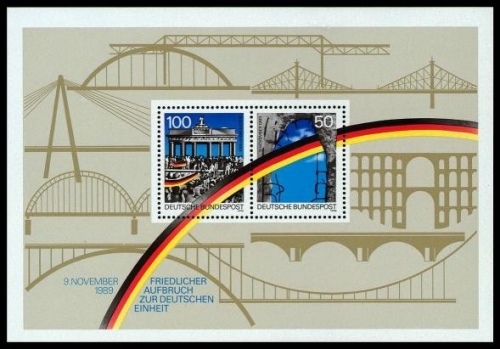 Bund, Block 22 postfrisch - Mauerfall 1989