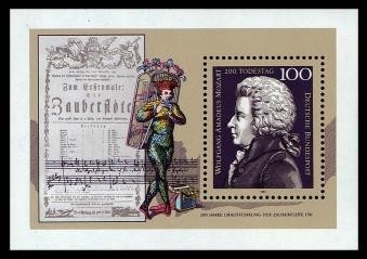 Bund, Block 26 postfrisch - Wolfgang Amadeus Mozart