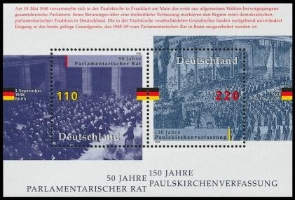 Bund, Block 43 postfrisch - Parlamentarischer Rat