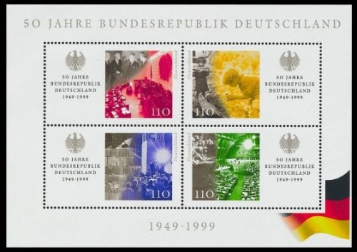 Bund, Block 49 postfrisch - 50 Jahre BRD 1999