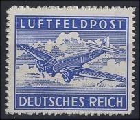 Deutsches Reich Feldpost MiNr. 1 B y postfrisch - waagerechte Gummiriffelung, sägezahnartig durchstochen