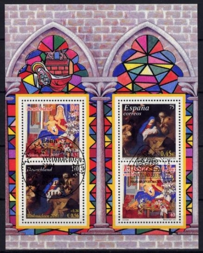 Bund, Block 56 - Weihnachten 2001 gestempelt ESST Bonn