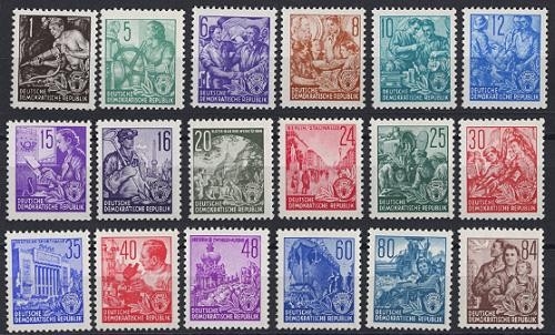 DDR, MiNr. 362-379 postfrisch - Fünfjahresplan (I)
