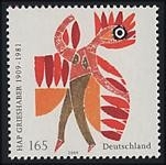 Bund, Michel Nr. 2722 postfrisch - 100. Geburtstag HAP Grieshaber