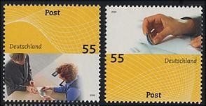 Bund, Michel Nr. 2723-2724 postfrisch - Serie: Post Postfiliale + Absender