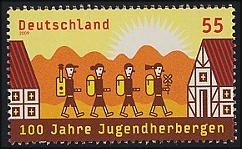 Bund, Michel Nr. 2753 postfrisch - 100 Jahre Jugendherbergen
