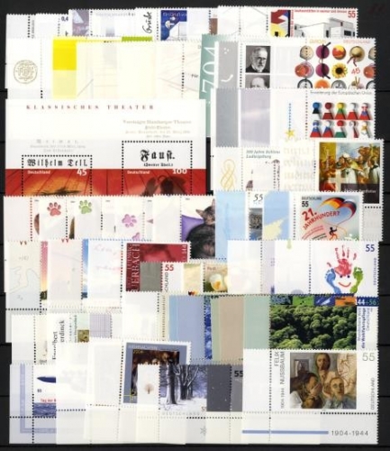 BUND BRD Deutschland Briefmarken Jahrgang 2004 postfrisch komplett