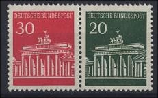 Bund, Zusammendruck W 25 postfrisch