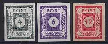 SBZ, Michel Nr. 61-63 postfrisch