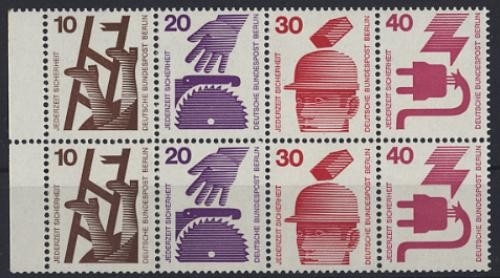 Berlin, Heftchenblatt 16 postfrisch - Unfallverhütung 1974