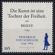 Bund, Michel Nr. 2765 postfrisch - 250. Geburtstag Friedrich von Schiller