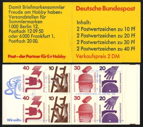 Bund, Markenheftchen MH 20 c I postfrisch