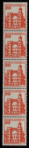 Bund, Michel Nr. 995 R postfrisch 5er-Streifen