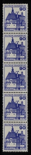Bund, Michel Nr. 997 R postfrisch 5er-Streifen mit gerader ZN