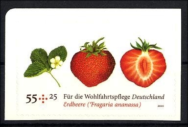 Bund, Michel Nr. 2777 postfrisch - Wohlfahrt: Erdbeere selbstklebend