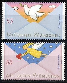 Bund, Michel Nr. 2790-2791 postfrisch - Serie: Mit guten Wünschen II
